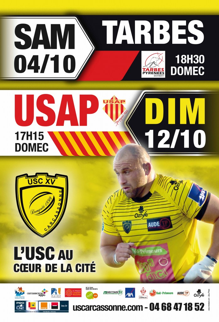 Affiche Tarbes et USAP