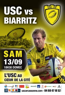 Affiche USC - Biarritz