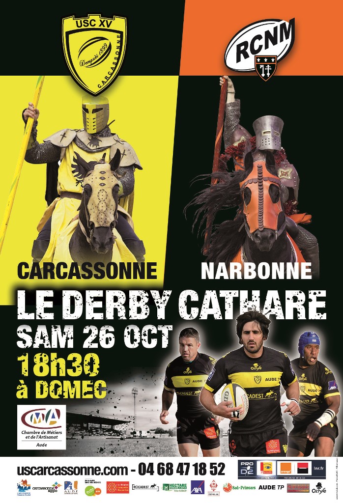 Affiche USC NARBONNE 26 OCT 2013