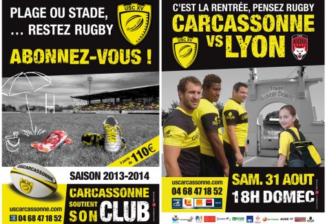 affiche abonnements et usc-lyon