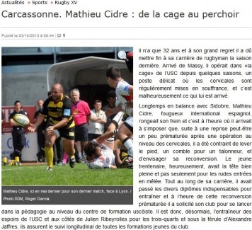 mathieu cidre USC article depeche