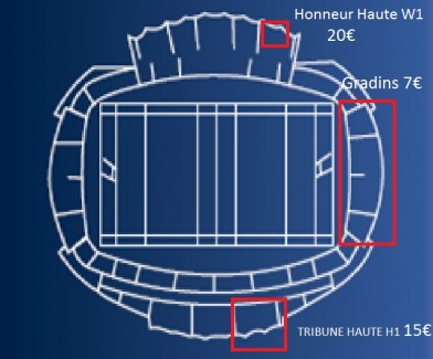 plan stade béziers usc