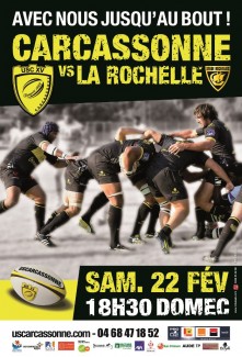 affiche usc la rochelle