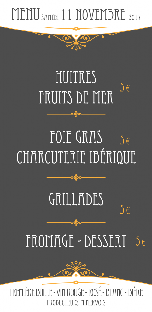 Menu amis de l'USC