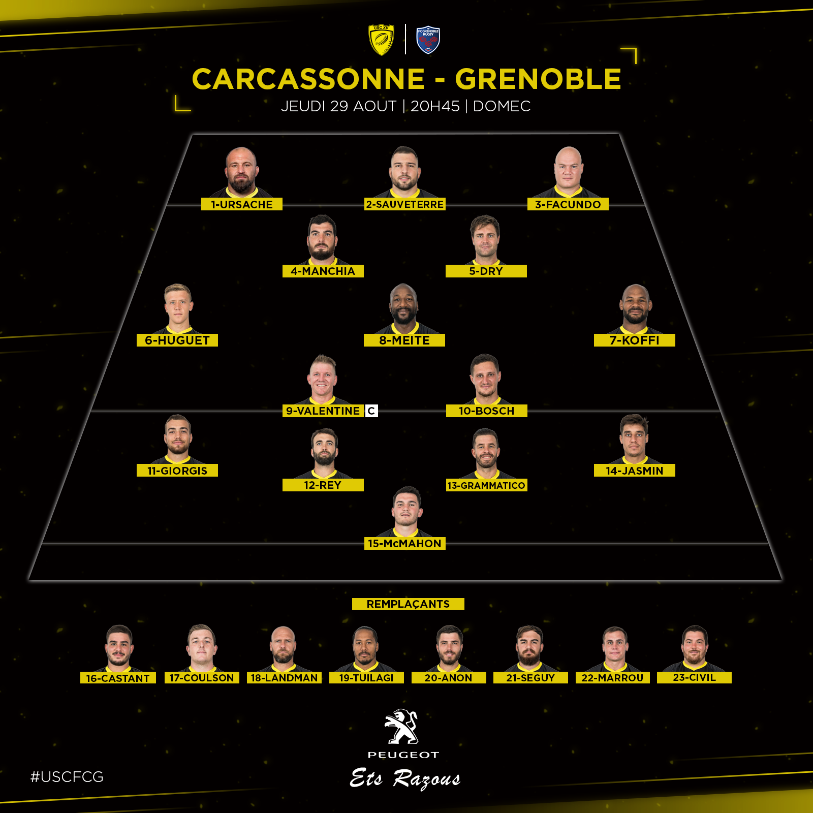 Compo Carcassonne - Grenoble