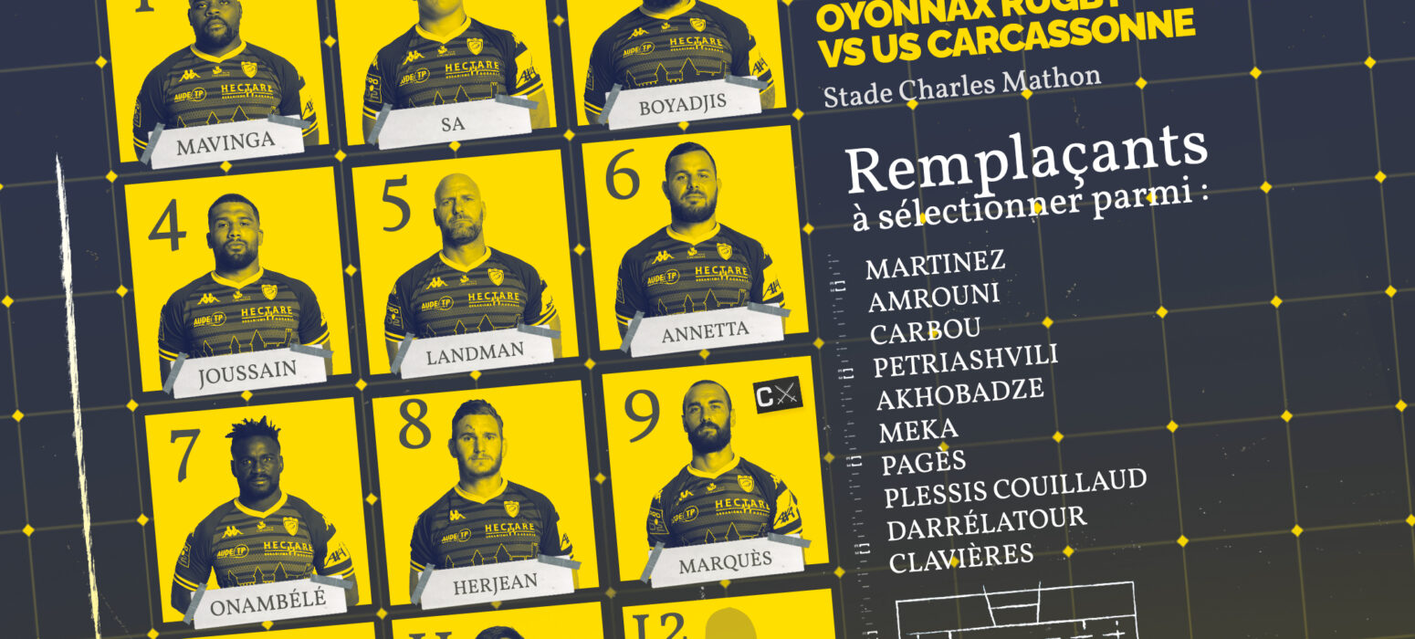 Oyonnax Carcassonne composition équipe