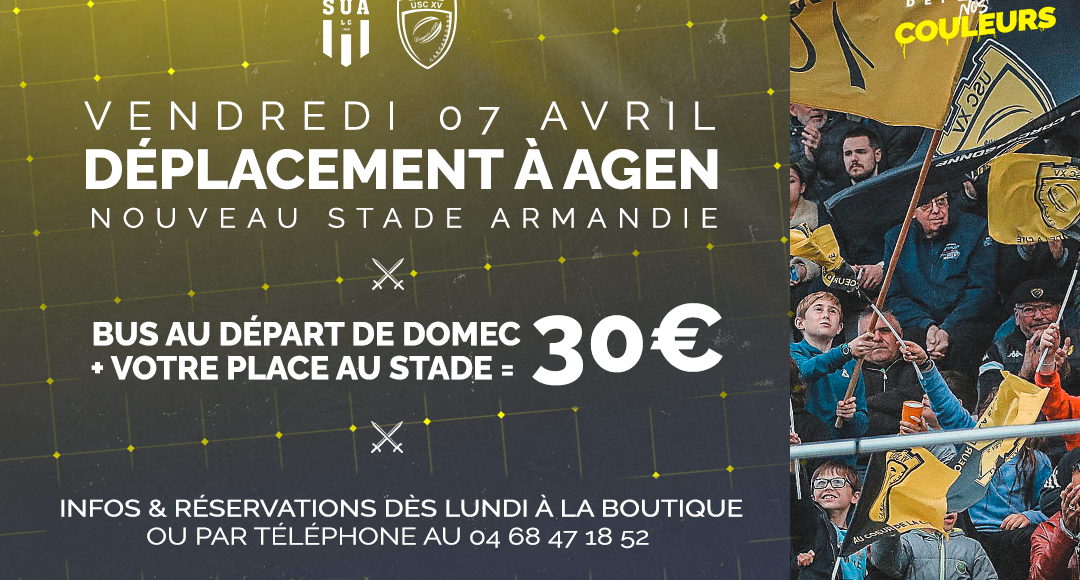 agen Carcassonne déplacement supporters