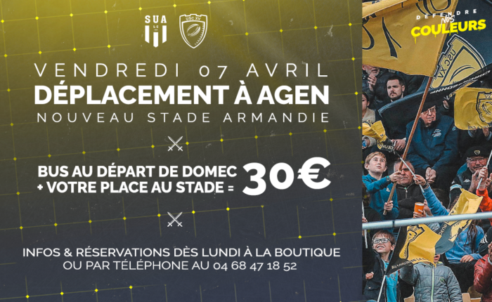 agen Carcassonne déplacement supporters