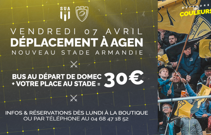 agen Carcassonne déplacement supporters