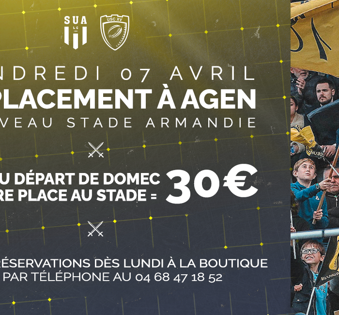 agen Carcassonne déplacement supporters