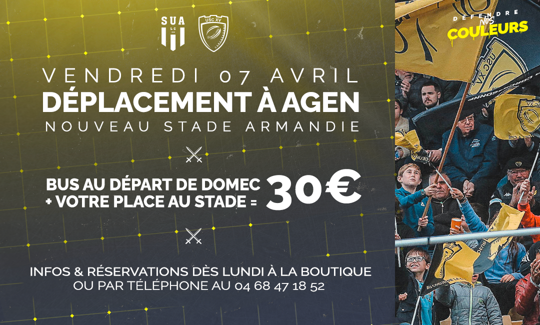 agen Carcassonne déplacement supporters