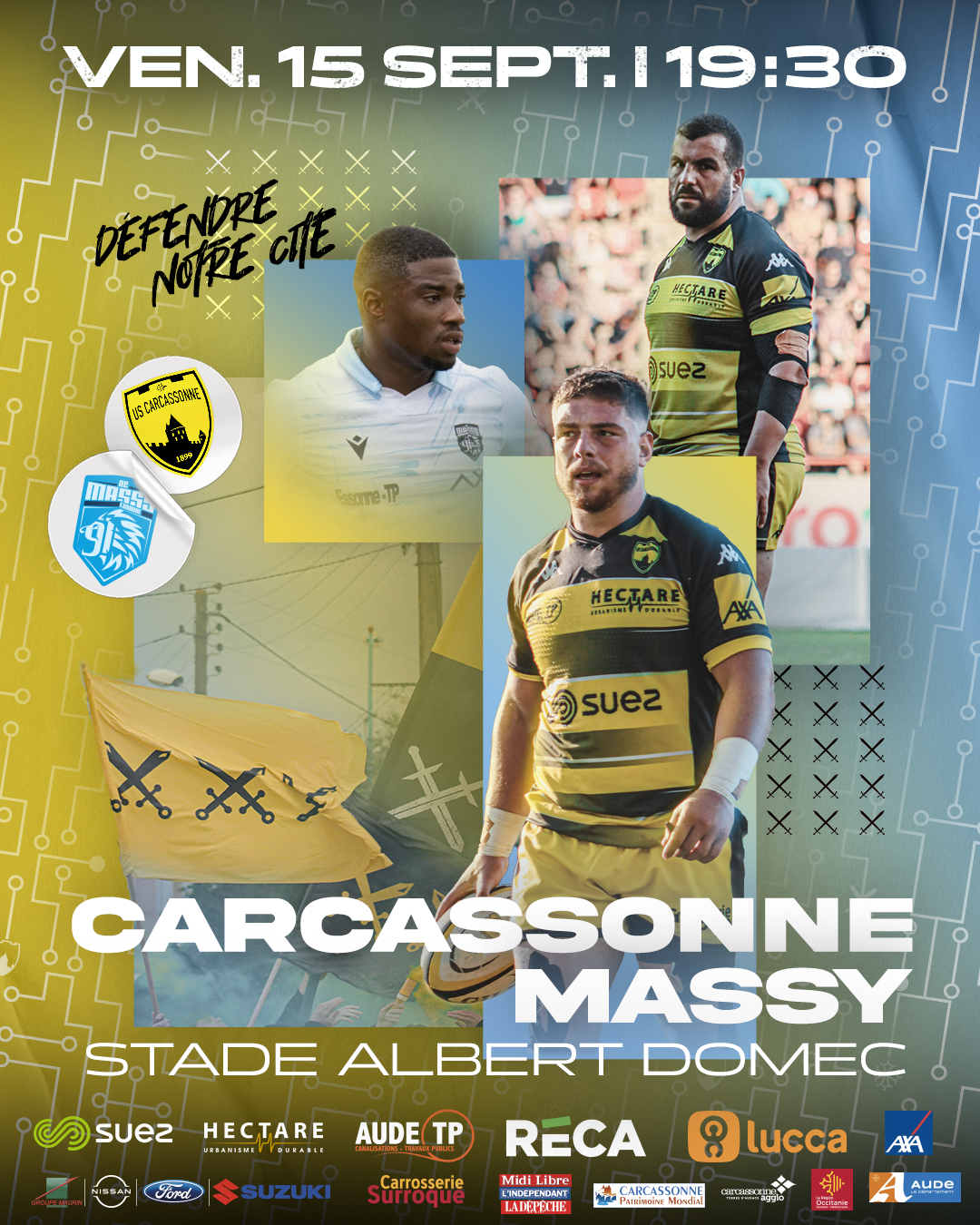 Carcassonne - Massy 2023 : le programme du match