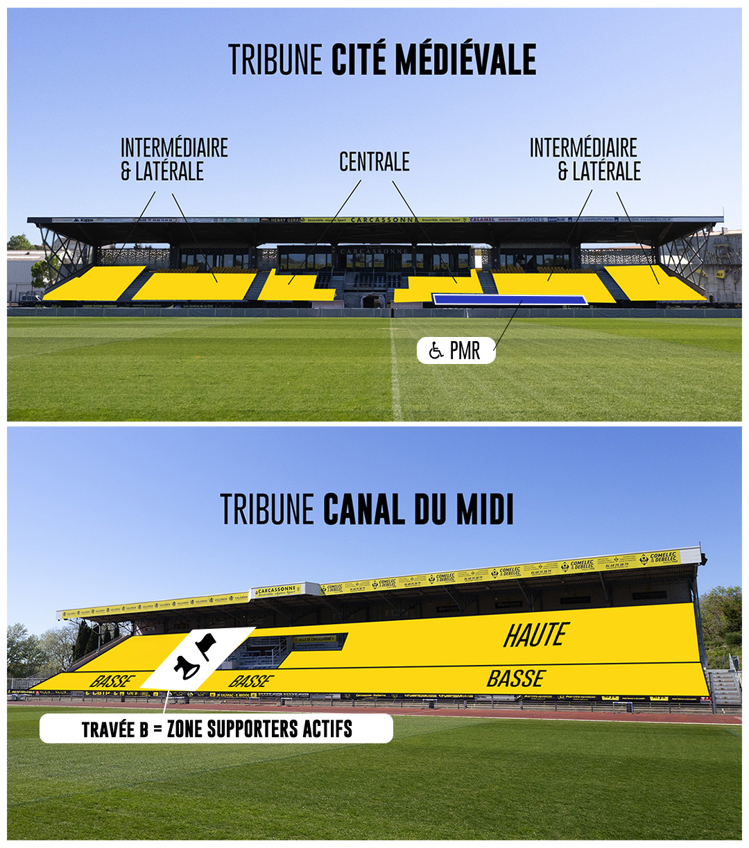 Plan du Stade Albert-Domec